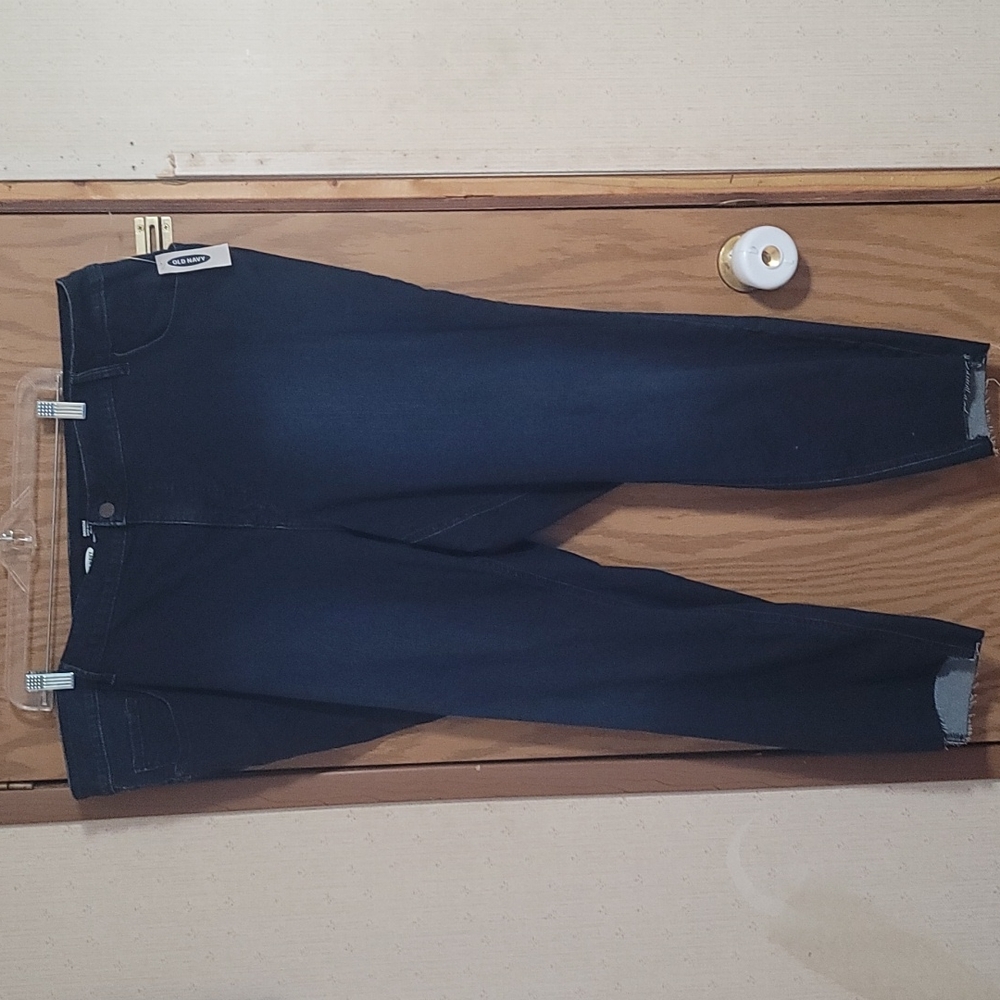 Old Navy Plus Size: ROCKSTAR High Rise Super Skinny Jeans: Dark Blue: NWT: SZ 26